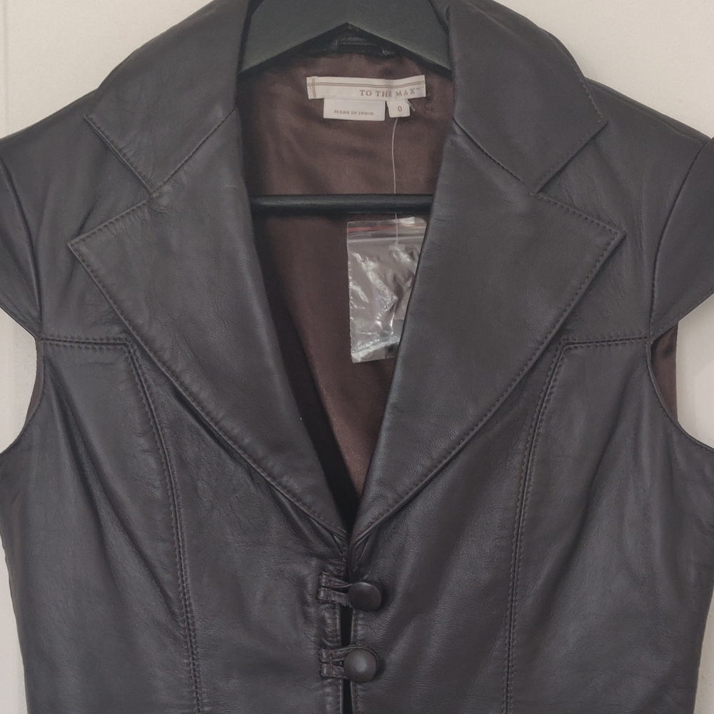 To the Max Brown Leather Jacket